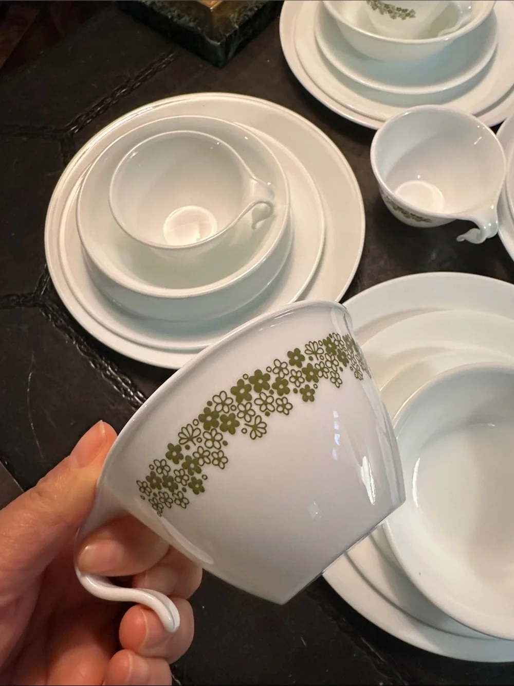 Vintage Corelle winter Frost white dinner set